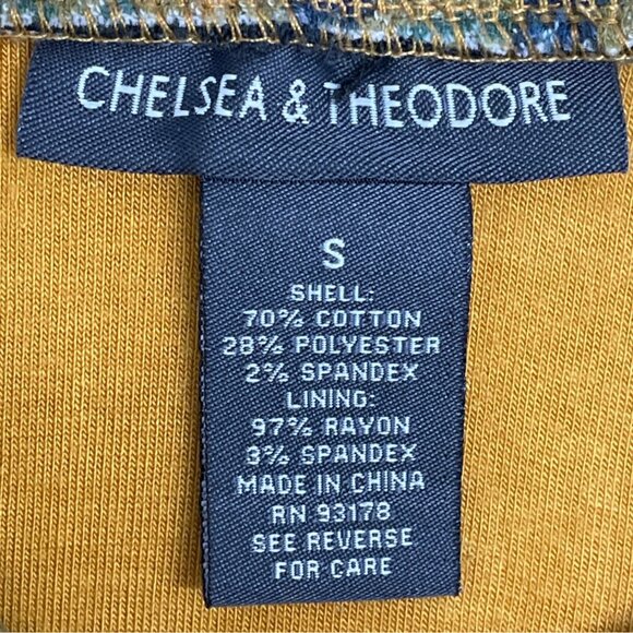 Chelsea & Theodore Women’s Knit Pencil Skirt Multicolor Abstract Pattern Sz S - Picture 5 of 6